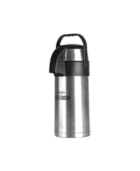 Details about  / Milton StainlessSteel Silver 1Piece  2500ML Double Wall Beverage Dispenser Flask