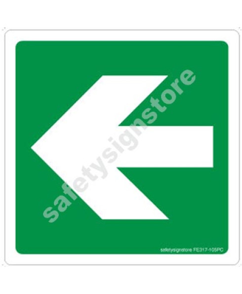 3M Converter 105X105 mm Fire Exit Emergency Sign-FE317-105NGR-01