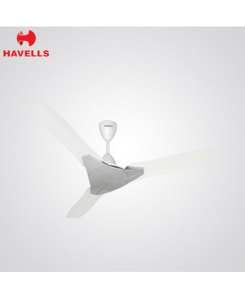Havells 1200 mm Pearl White Silve Colour Ceilling Fan-Troika