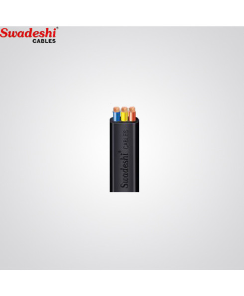 Swadeshi 1.5 mm²  3 Core Flat Cable (Pack of 100 m)