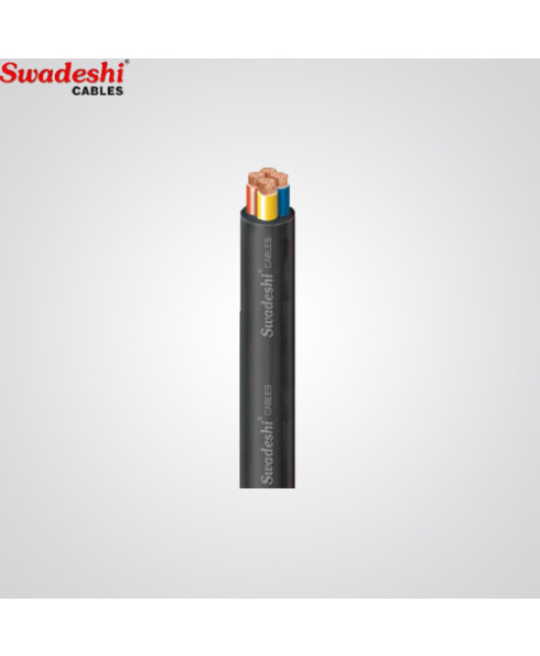 Swadeshi 0.75 mm² 24/.2 mm 2 Core Flexible Cable (Pack of 100 m)