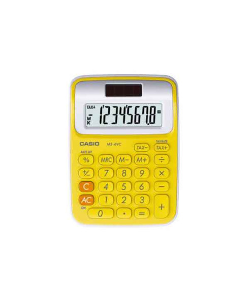 CASIO Mini Desk Calculator-MS-6 VC -YW