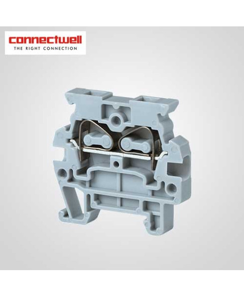 Connectwell 2.5 Sq. mm Spring Clamp Grey Terminal Block-CMS2.5