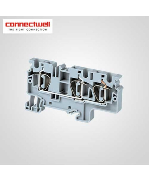Connectwell 6 Sq.mm Feed Through Green Compact Terminal Block-CX6/3GN