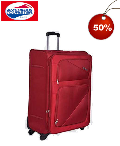 American Tourister 55 cm CoCoa Red Soft Luggage Spinner-72W-001