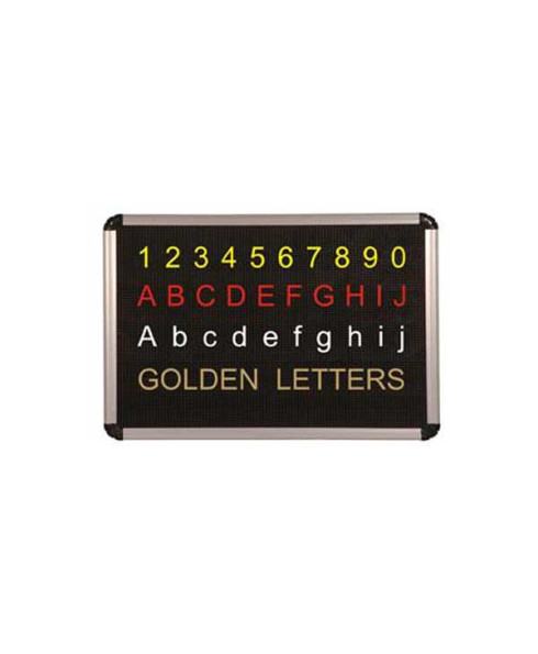 Asian 36mm Dotted Type Perforated Black Board-Alphabetic letters