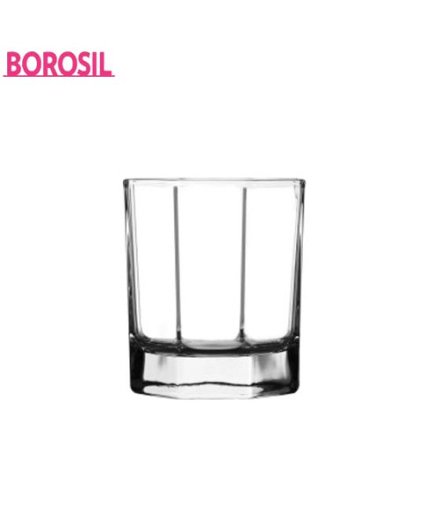 Borosil 270 ml Octa Glass-Set of 6-IJTOCTA0270