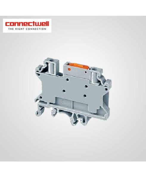Connectwell 4 Sq. mm Disconnect And Test Grey Terminal Block-CKT4SPSC