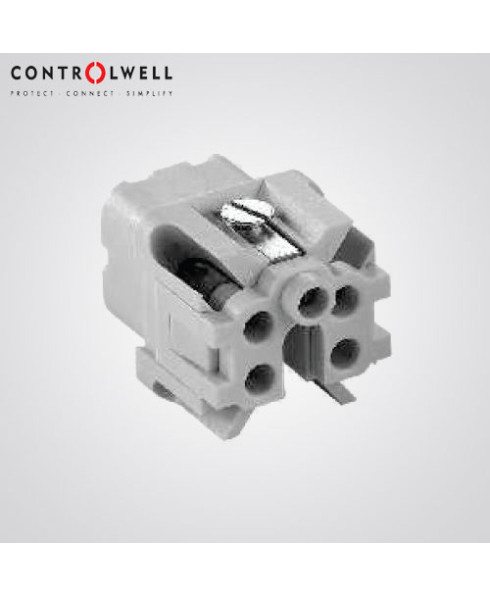 Controlwell Multipole Industrial Connectors, Female Inserts For 3A size square enclosures-W12FCC/10A3