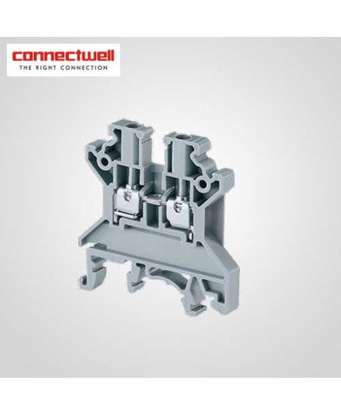 Connectwell 2.5 Sq. mm Feed Through Green Terminal Block-CTS2.5UEGN