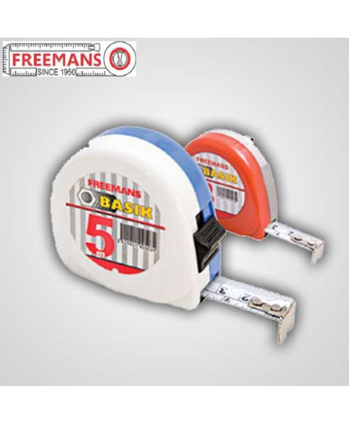 Freemans Basik 3m With Belt Clip Pocket Steel Tape