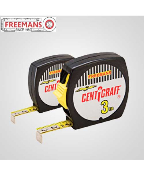 Freemans Centigraff 3m With Belt Clip Pocket Steel Tape
