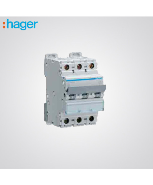 Hager 3 Pole 4A MCB-NDN304N