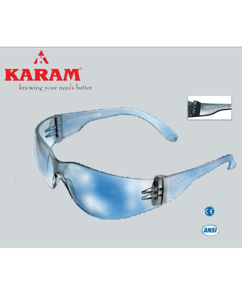 Karam Construction Workers Choice white Safety Goggle-ES 001   