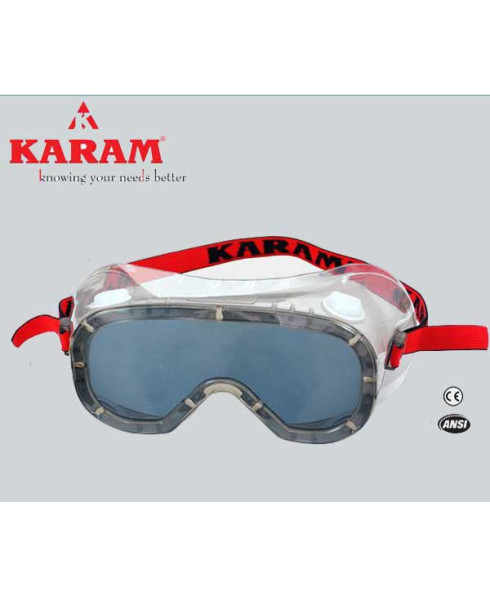Karam Chemical Environment User's Choice black Safety Goggle-ES 009