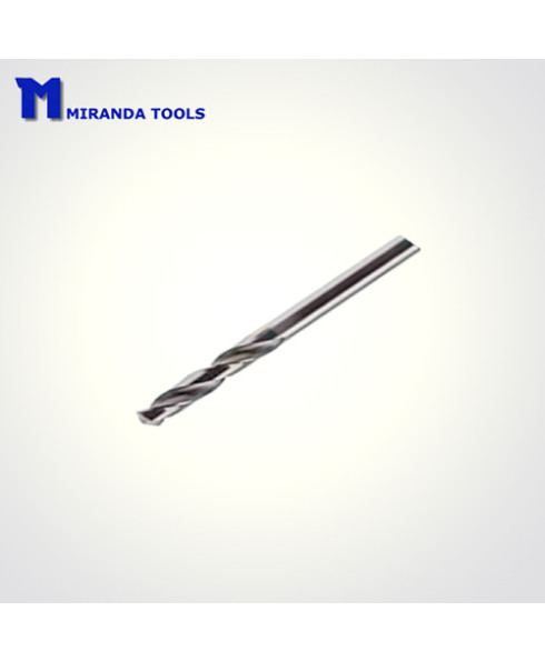 Miranda 3.5 mm Straight Shank Uncoated Stub Series Solid Carbide Drill-2035SS