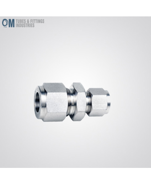 Om Tubes Stainless Steel 304 Reducer Union Tube Fittings 1/8"OD x 1/16"OD (Pack of 10)-OTFI-TF-RU-1/8FT-1/16FT-304