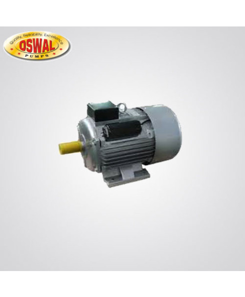 Oswal Single Phase 3 HP 4 Pole Foot Mounted AC Induction Motor-OM-8A-(CI)-EXCL