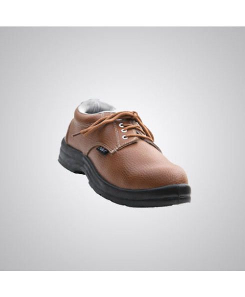 Polo PVC Moulded Tan Safety Shoes Size: 6