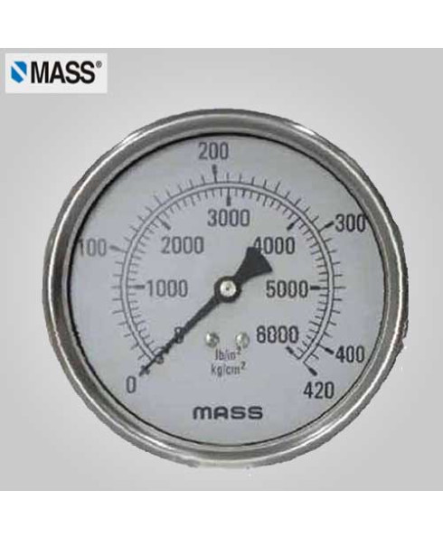 Mass Industrial Pressure Gauge (without filling) 0-25 Kg/cm2 63mm Dia-63-GFB-B