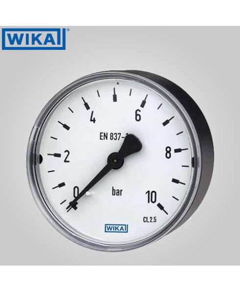 Wika Pressure Gauge (without filling) 0-7 kg/cm2 with psi 50mm Dia-111.12.50