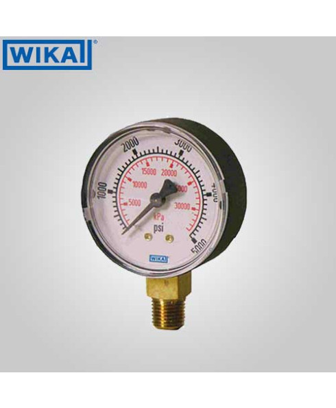 Wika Pressure Gauge (with Glycerine filling) 0-1 kg/cm2 with psi 63mm Dia-213.53.63