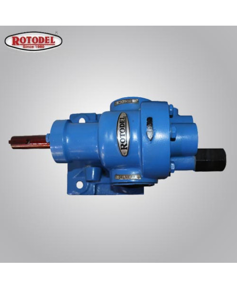 Rotodel 0.5X0.5 Inch 20 LPM 90°C Rotary Gear Pump-HGN-050