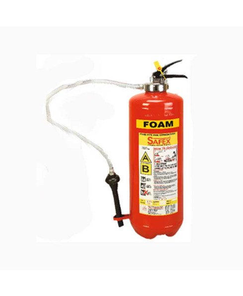 Safex Mechanical Foam Stored Pressure Type 9Litre's capacity Fire extinguisher. SE-SP-MF-9