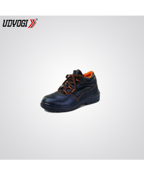 Udyogi Size-8 High Ankle Genuine Grain Leather Shoe -TANGO AK