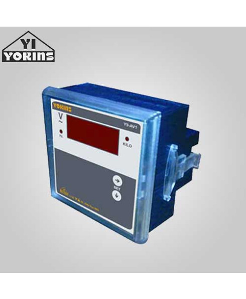 Yokins Single Phase 500V Selectable Digital LED VoltMeter-Y9-AV1