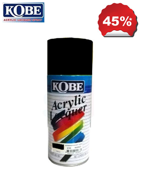 Kobe Black Acrylic Lacquer Spray Paint