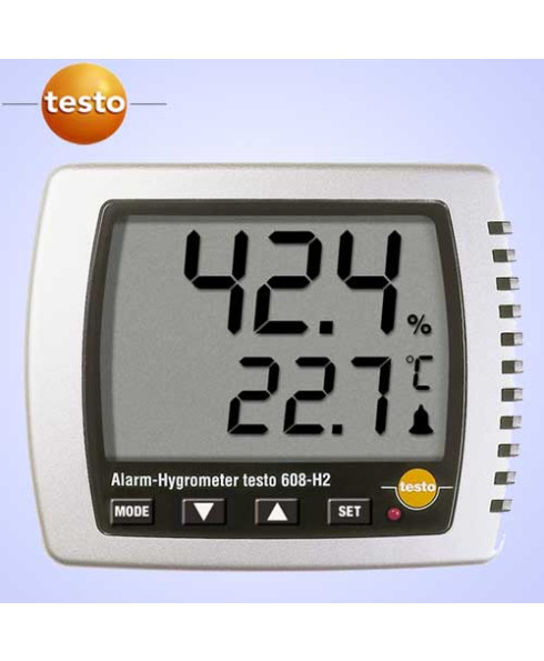Testo Thermohygrometer With Led Alarm-608H2