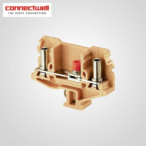 BuyConnectwell 6 Sq. mm Disconnect and Test Beige Terminal BlockCMDT4