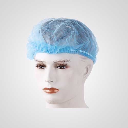 Axtry Disposable Non Woven Hair Net Cap Blue (Pack of 100 Pcs)