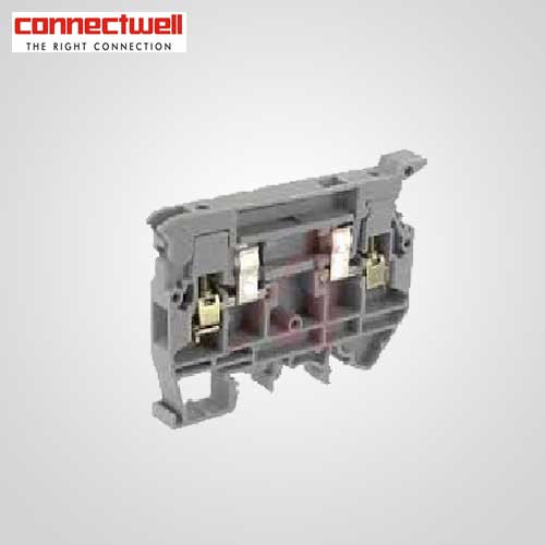 BuyConnectwell 4 Sq. mm Fuse Type Grey Terminal BlockCAFL4UW/F