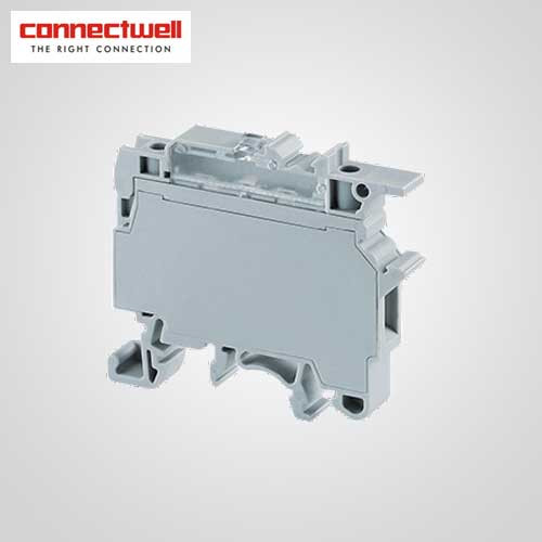 BuyConnectwell 4 Sq. mm Fuse Type Grey Terminal BlockCF4UL660V
