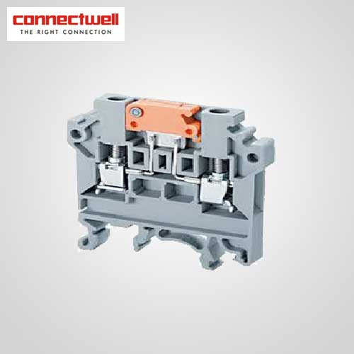 BuyConnectwell 4 Sq. mm Disconnect And Test Grey Terminal BlockCKT4U