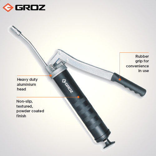 Buy-Groz 150 mm Steel Extension Heavy Duty Lever Grease  Gun-G1R/HD/B-industrykart.com