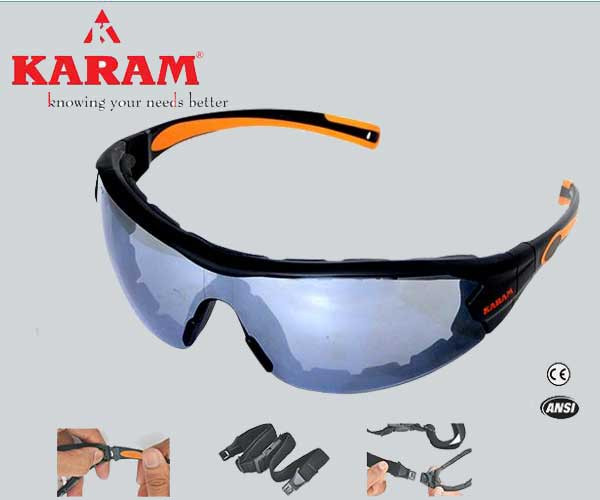 Karam safety goggles black Clearance