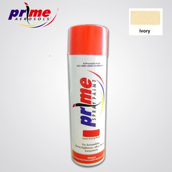 BuyPrime Aerosol Ivory All Purpose Spray PaintPack Of