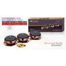 Mintage snacks serving sets & bowl tray (set of 3 bowl)