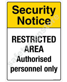 3M Converter 210X297mm Property & Security Signs-PS612-A4V