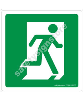 3M Converter 105X105 mm Fire Exit Emergency Sign-FE309-105PC-01