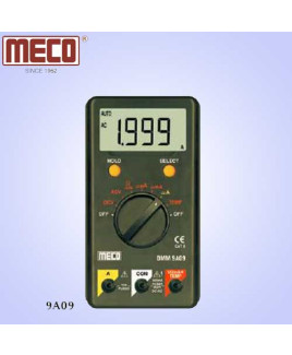 Meco 3½ Digit 1999 Count Auto/Manual Ranging Digital Multimeter-9A09(Without temperature Probe)