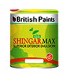 British Paints Shingar Max Superior Exterior Emulsion GR-II Base White (1 Ltr.)