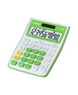 CASIO Mini Desk Calculator-MS-10 VC-GN