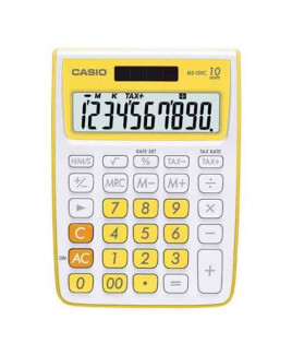CASIO Mini Desk Calculator-MS-10 VC-YW