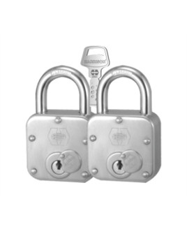 Harrison Premium SS Padlock Combo Pack With Computerized Key-12P-65 mm