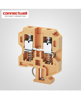 Connectwell 6 Sq. mm Spring Loaded Beige Terminal Block-CTS6SC