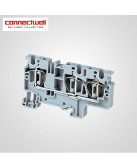 Connectwell 10 Sq.mm Feed Through Black Compact Terminal Block-CX10/3BK